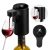 PAHTTO Decantador de vino eléctrico, aireador de vino, bomba de licor de whisky con una sola mano, dispensador, vertedor, regalo de cumpleaños ideal para familiares y amigos (negro)